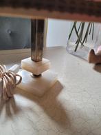 Vintage tafellamp met onyx en koperen voet, Huis en Inrichting, Lampen | Tafellampen, Heikant 21 Kaatsheuvel, Belle Vieille Brocante