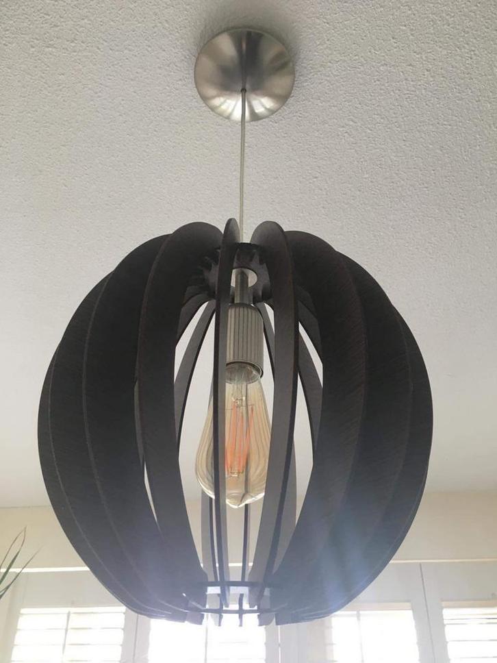 Eglo houten hanglamp zgan, Huis en Inrichting, Lampen | Hanglampen, Zo goed als nieuw, Minder dan 50 cm, Hout, Ophalen of Verzenden
