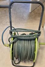Slangenwagen met 20 meter tuinslang en aansluitingen, Ophalen, Gebruikt, Tuinslanghaspel