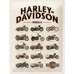 Harley Davidson motor modellen relief reclamebord van metaal