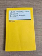 JOHANN W. VON GOETHE - DIE LEIDEN DES JUNGEN WERTHER, Ophalen of Verzenden, Zo goed als nieuw, JOHANN W. VON GOETHE