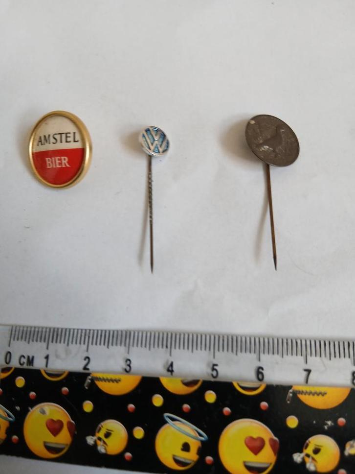Vintage Speldjes Set - Amstel Bier, VW, Verzamelen, Speldjes, Pins en Buttons, Gebruikt, Speldje of Pin, Merk, Ophalen of Verzenden