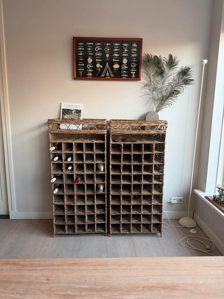 Riviera Maison Wijnrek, Huis en Inrichting, Woonaccessoires | Wijnrekken, Zo goed als nieuw, 75 cm of meer, Hout, 25 flessen of meer