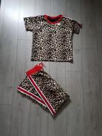 Set leopard rood maat S/M, Verzenden, Nieuw, Rood