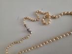 Te koop parel ketting met 14k slot, Ophalen of Verzenden, Zo goed als nieuw, Goud