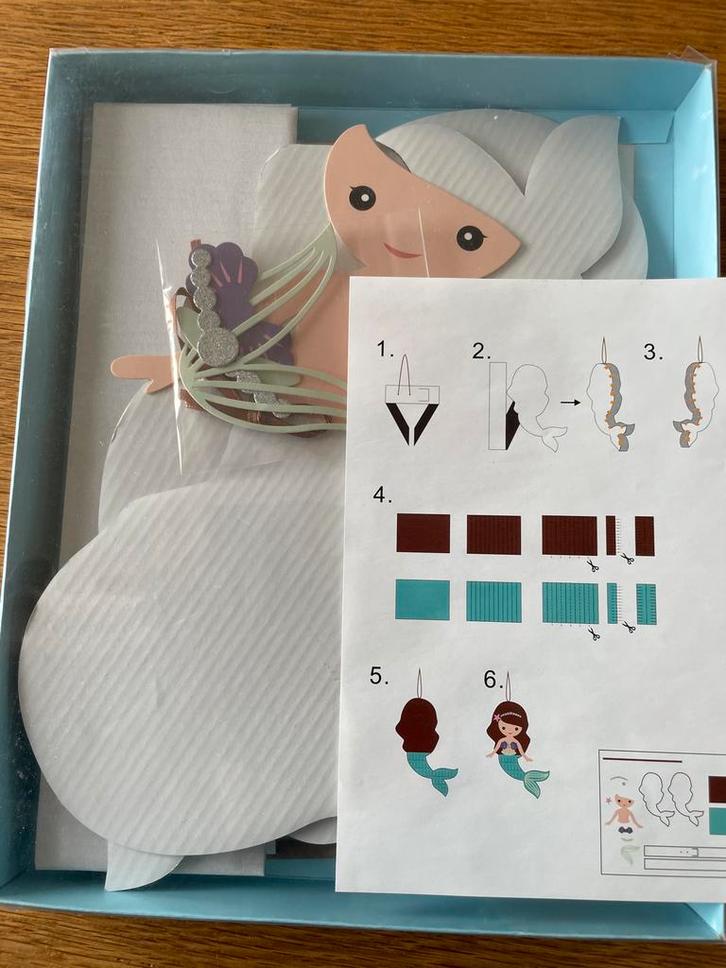 Zeemeermin Knutselpakket, Hobby en Vrije tijd, Knutselen, Nieuw, Materiaal, Ophalen of Verzenden