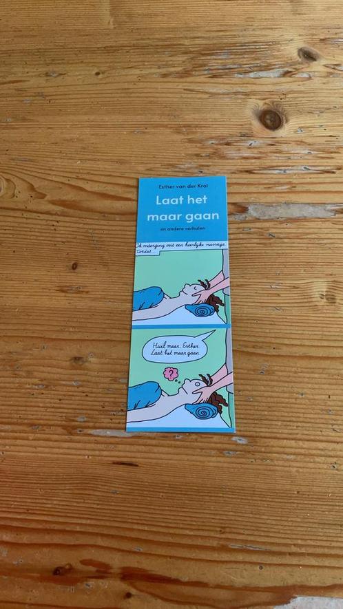 Boekenlegger Laat het maar gaan - Esther van der Krol, Verzamelen, Boekenleggers, Nieuw, Reclame, Ophalen of Verzenden