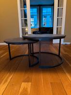 Stijlvolle koffietafel set - mooss, Huis en Inrichting, Ophalen, 50 tot 100 cm, Rond, Zo goed als nieuw