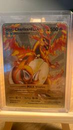 Metalen Pokemon kaart Charizard, Hobby en Vrije tijd, Verzamelkaartspellen | Pokémon, Ophalen of Verzenden, Zo goed als nieuw