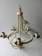 Vintage/brocante Kroonluchter/Hanglamp..Smeedijzer., Huis en Inrichting, Lampen | Hanglampen, Gebruikt, Vintage/brocante, Ophalen of Verzenden