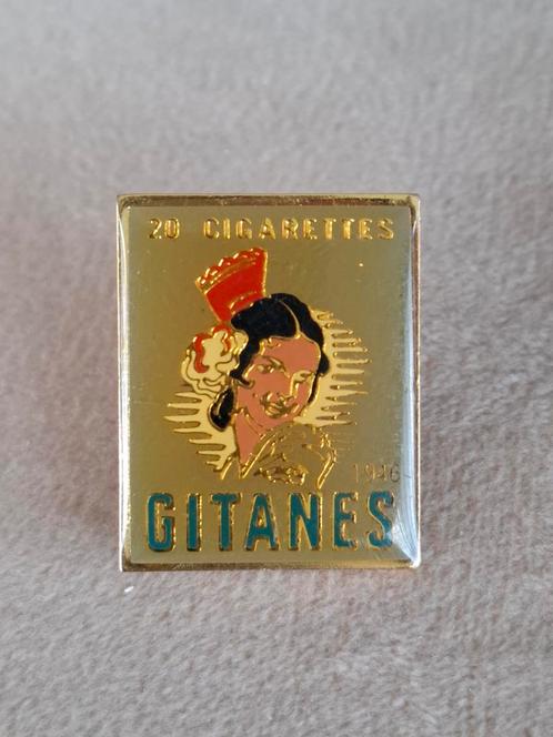 Gitanes Sigaretten Speldje Vintage, Verzamelen, Speldjes, Pins en Buttons, Gebruikt, Speldje of Pin, Merk, Ophalen of Verzenden