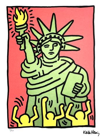 Prachtige Lithografie + certificaat • Keith Haring # /150 beschikbaar voor biedingen