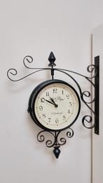 Stations wandklok Edinburgh dubbelzijdig, Huis en Inrichting, Woonaccessoires | Klokken, Ophalen, Gebruikt, Wandklok