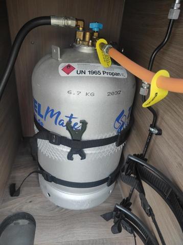Aluminium LPG tank met 80% vulling en meter  beschikbaar voor biedingen