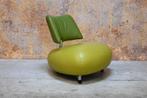 ZGANieuw! groene leren Leolux Pallone design fauteuil, Huis en Inrichting, Fauteuils, Leolux, Leolux, Design, Ophalen of Verzenden