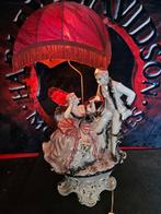 Capodimonte Porseleinen Lamp - Romantisch Stel, Gebruikt, Stof, Minder dan 100 cm, Antiek