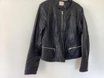Zwart nappa jasje van Pimkie  maat 42., Kleding | Dames, Ophalen of Verzenden, Zo goed als nieuw, Maat 42/44 (L), Zwart