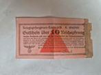 Kampgeld 10 Reichspfennig voor krijgsgevangenen WOII, Ophalen of Verzenden, Landmacht, Duitsland