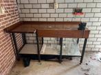 Werkbank met bankschroef, Doe-het-zelf en Verbouw, Werkbanken, Ophalen, Gebruikt, 120 tot 170 cm, Bankschroef