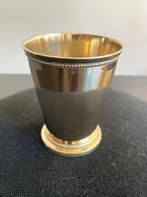 Strak vintage Electro Plated Nickle Silver vaasje of roemer, Antiek en Kunst, Antiek | Servies los, Ophalen