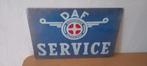 Vintage DAF Service Blikken Bord 20x30 cm, Ophalen of Verzenden, Nieuw, Reclamebord