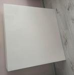 Vierkante hoogglans witte salontafel, gratis af te halen, Ophalen, 100 tot 150 cm, 50 tot 100 cm, Zo goed als nieuw
