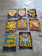 8 turmac zijdjes met stadswapens., Verzenden