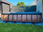 Zo goed als nieuw Exit wood zwembad met alle toebehoren, Tuin en Terras, Ophalen, 200 tot 300 cm, Zo goed als nieuw, 400 cm of meer