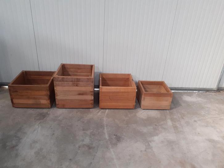 Hardhouten plantenbak bloembakken bloembak planten hout, Tuin en Terras, Bloembakken en Plantenbakken, Nieuw, Hout, 30 tot 60 cm