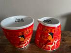 Douwe Egberts retro oranje melkkannetje en suikerpot, Huis en Inrichting, Ophalen of Verzenden, Zo goed als nieuw, Overige stijlen