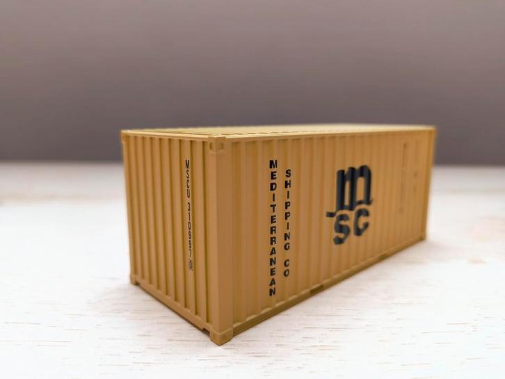 Tekno MSC container, Hobby en Vrije tijd, Modelauto's | 1:50, Zo goed als nieuw, Bus of Vrachtwagen, Tekno, Ophalen of Verzenden