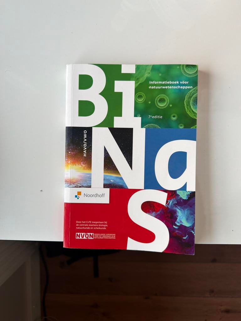 Binas 7e editie - Zo goed als nieuw!, Boeken, Schoolboeken, Ophalen of Verzenden, Zo goed als nieuw, HAVO, Biologie