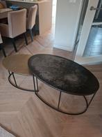 Salontafels zwart en goud Zitmaxx wonen, Huis en Inrichting, Tafels | Salontafels, Ophalen, Rond, 50 tot 100 cm, Minder dan 50 cm