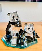 Panda set met onderzetter Swarovski, Verzamelen, Swarovski, Ophalen of Verzenden, Zo goed als nieuw