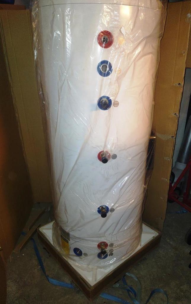 zonneboiler capaciteit 200 l met dubbele warmtewisselaar, Doe-het-zelf en Verbouw, Geisers en Boilers, Nieuw, Boiler, 100 liter of meer