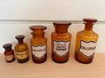 5x vintage apothekerspotten, Antiek en Kunst, Ophalen of Verzenden
