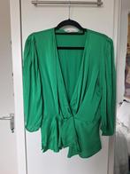 Zara groene blouse/top met drukknoopje., Kleding | Dames, Blouses en Tunieken, Groen, Ophalen of Verzenden, Zo goed als nieuw