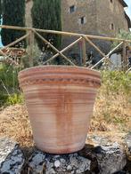Handgemaakte Italiaanse Terracotta pot - Montefalco, Ophalen, 40 cm of meer, Rond, Nieuw