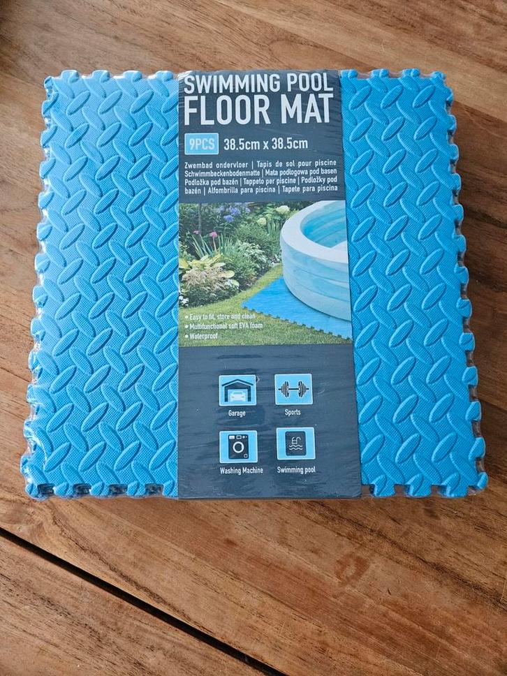 Zwembad Vloermatten 9 stuks 38.5x38.5cm, Tuin en Terras, Zwembad-toebehoren, Nieuw, Grondzeil, Ophalen