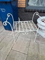 Gietijzeren tuinbankje stoel, Tuin en Terras, Ophalen, Gebruikt, Metaal