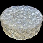 Amber vintage plafondlamp, Huis en Inrichting, Lampen | Plafondlampen, Ophalen of Verzenden, Glas