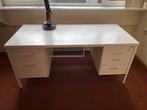 GRATIS Wit metalen bureau - 165x75x75cm, Ophalen, Gebruikt, Bureau