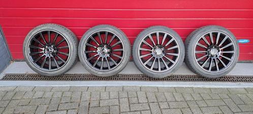 Mercedes A/B/C/CLA AMG zomerset Hankook + tpms 225/45R18, Auto-onderdelen, Banden en Velgen, Banden en Velgen, Winterbanden, 18 inch