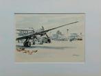Jan Korthals Aquarel.. - Schiphol-..., Ophalen of Verzenden