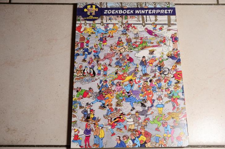 Kartonnen Zoekboek Winterpret / Jan van Haasteren, Boeken, Kinderboeken | Jeugd | onder 10 jaar, Zo goed als nieuw, Fictie algemeen