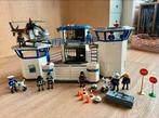 Playmobil Politiebureau met Helikopter, Kinderen en Baby's, Speelgoed | Playmobil, Ophalen of Verzenden, Gebruikt, Complete set