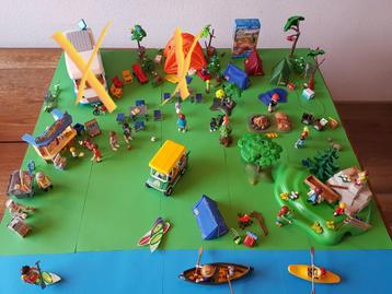 Playmobil camping kamperen vissen kano kajak tent beschikbaar voor biedingen