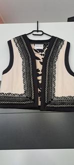 Gilet Fabienne chapot maat 42/44, Kleding | Dames, Bodywarmers, Beige, Maat 42/44 (L), Ophalen of Verzenden, Zo goed als nieuw