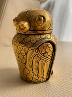 Vintage verzilverde handspiegel en borstel set, Antiek en Kunst, Ophalen of Verzenden