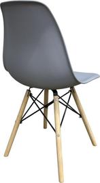 Nieuwe 3x Eetkamerstoelen – Grijs – Houten Poten – Spotprijs, Hout, Mevsim Store, Drie, Nieuw